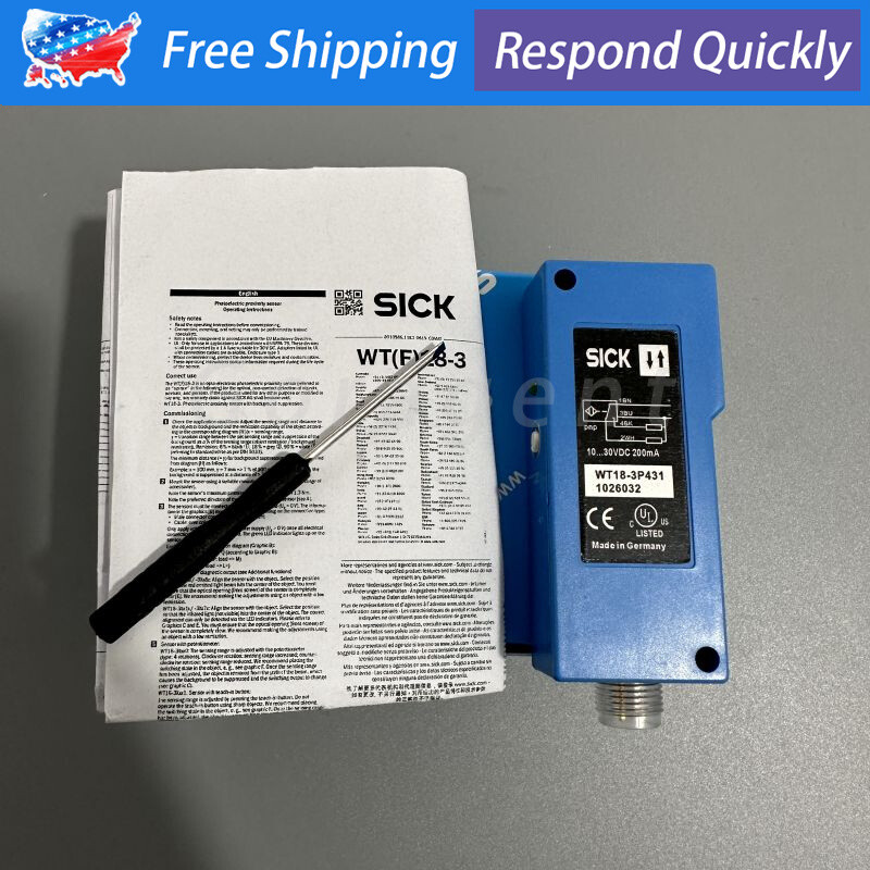 For Sick WT18-3P431 WT183P431 1026032 Photoelectric Sensor Switch 10-30VDC PNP