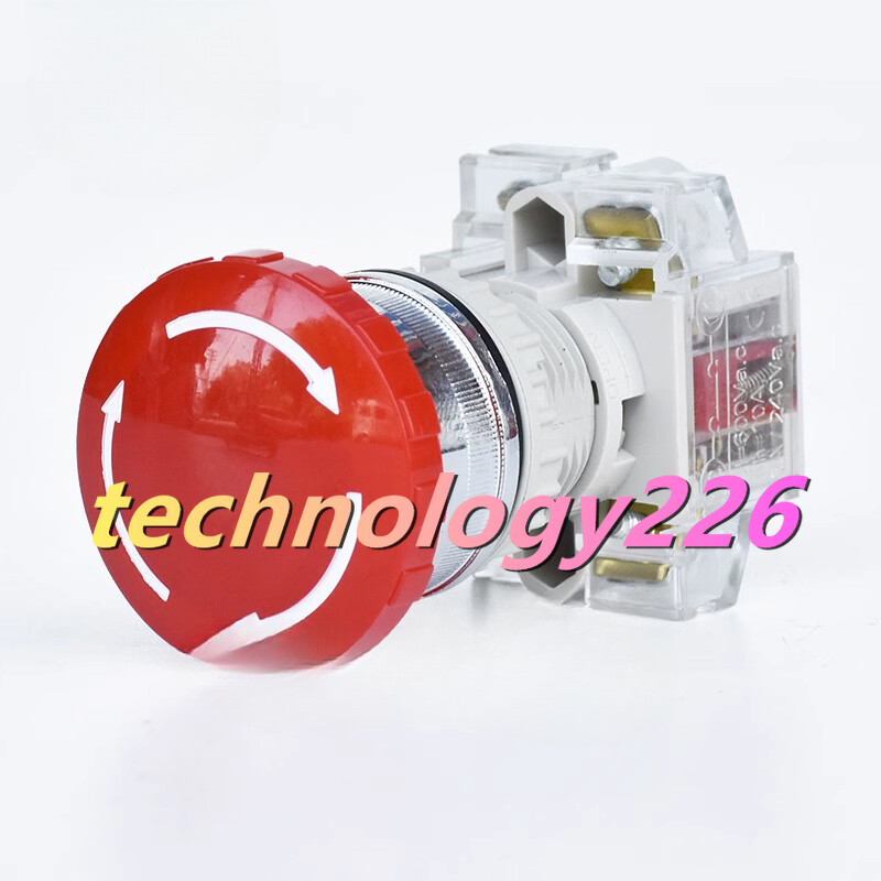 1PC NEW tend 22 mm emergency stop button switch T2BKR-1C #YX