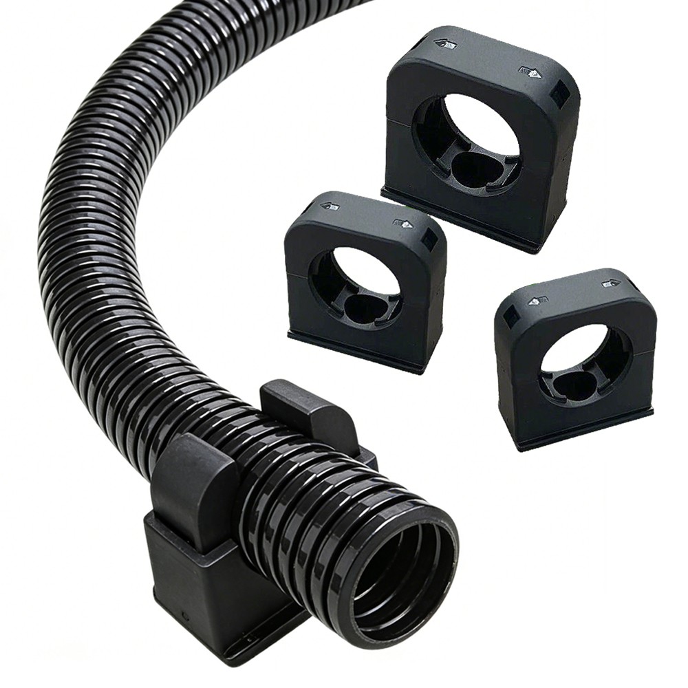 Plastic Conduit Clamp Clip For Cable Tidy Tube Trunking Corrugated Wire Tube
