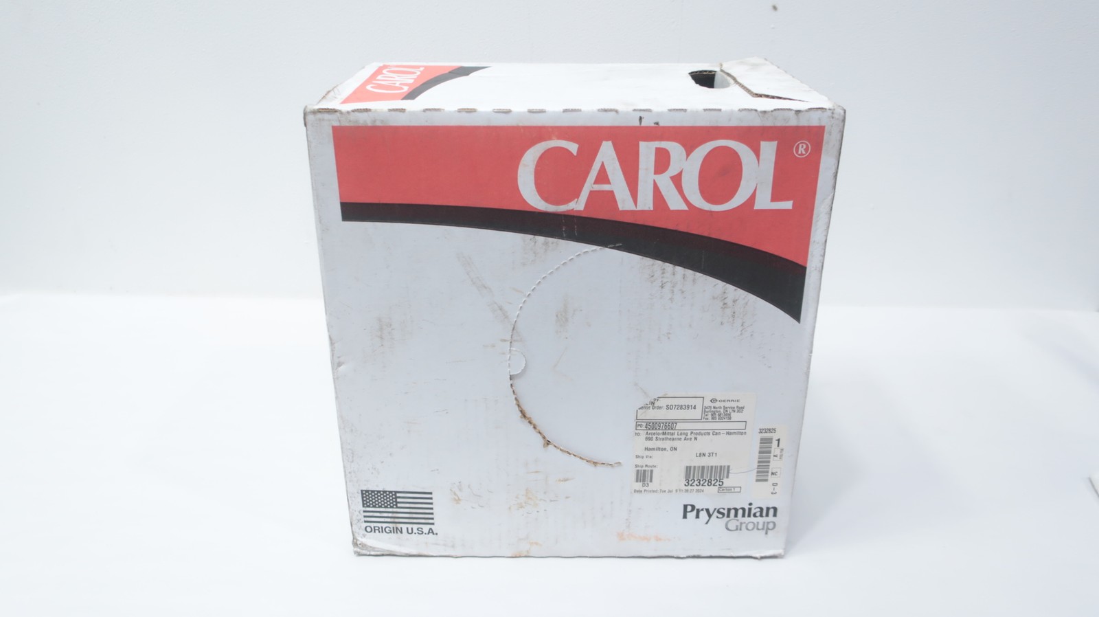 Carol C4199A.30.10 Gray Wire 2c 16awg 1000ft