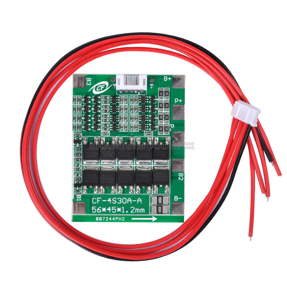 3S/4S BMS PCB Protection Board For 18650 Li-ion Lithium Battery Cell-