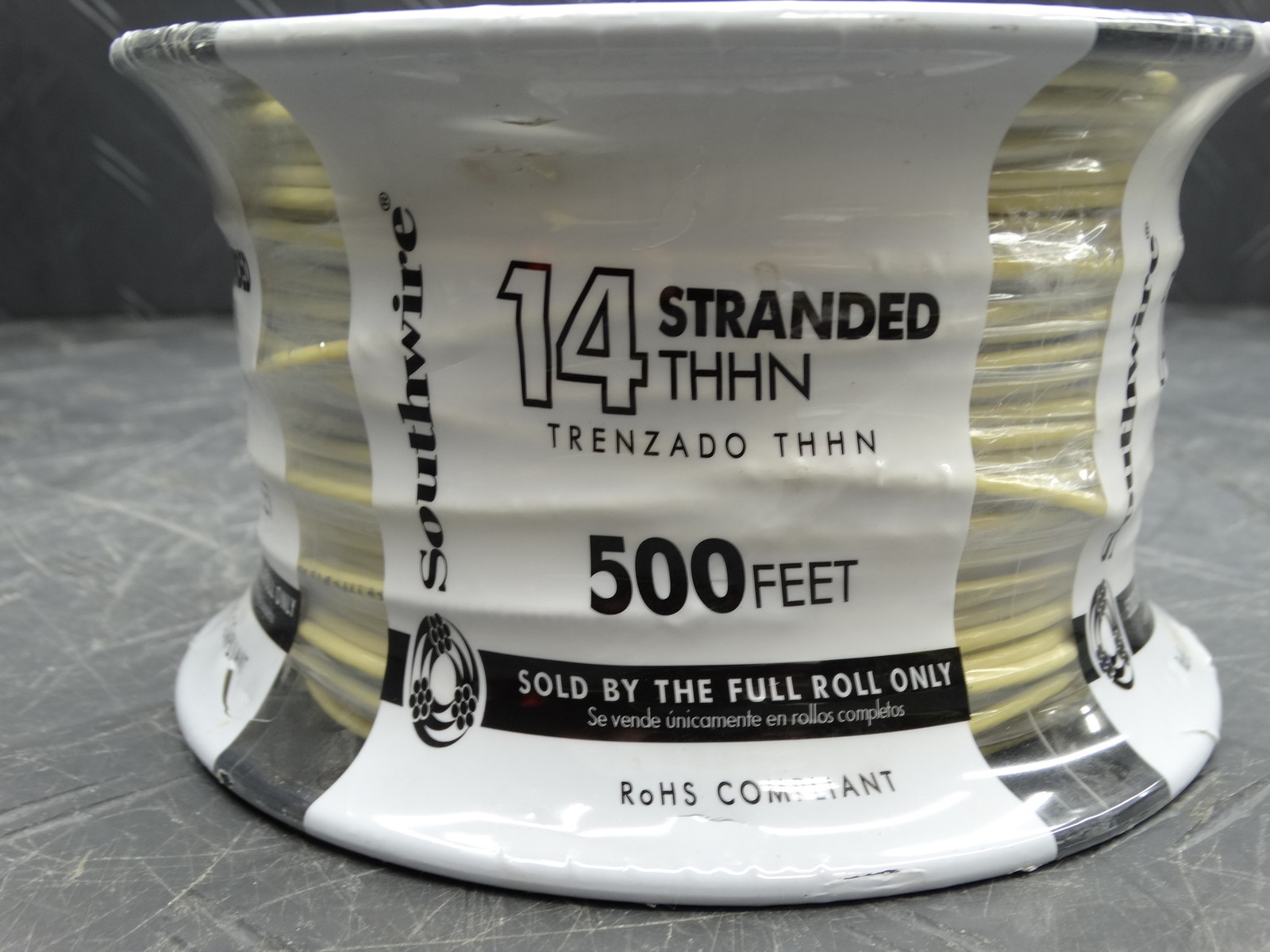 Southwire 500 ft. 14-Gauge Yellow Stranded CU THHN Wire