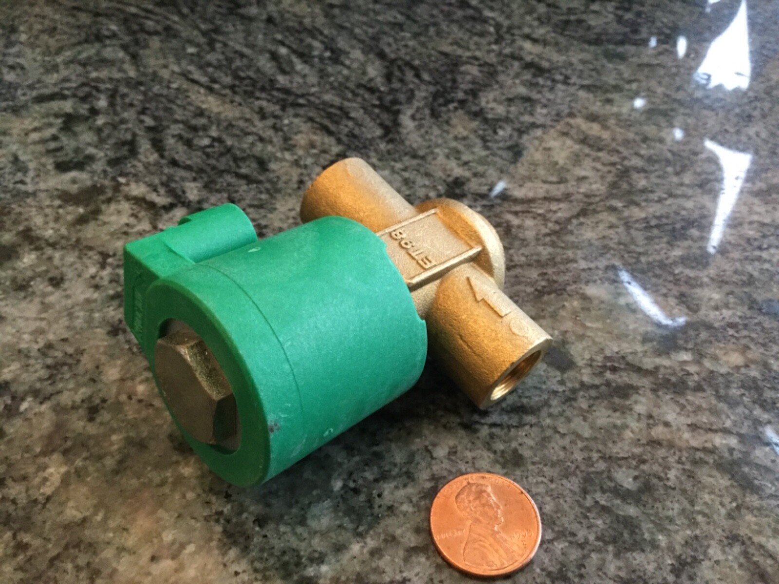 1 MTM italy 24 volt solenoid valve 1/4 NPT x 1/4 NPT brass ET98 new water