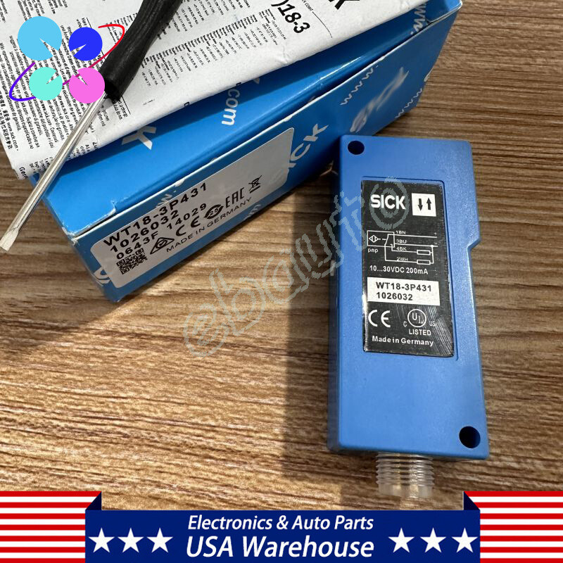 Photoelectric Sensor 10-30VDC PNP 4Pins For SICK WT18-3P431 1026032 US Stock