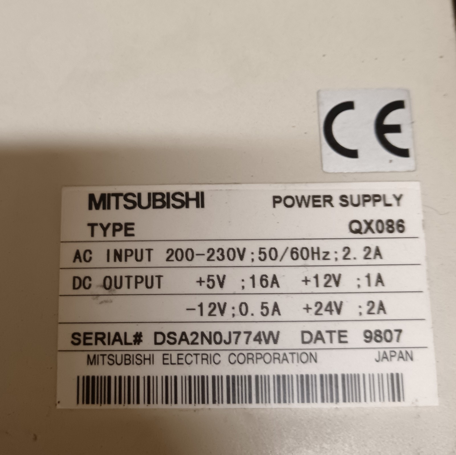 MITSUBISHI QX086
