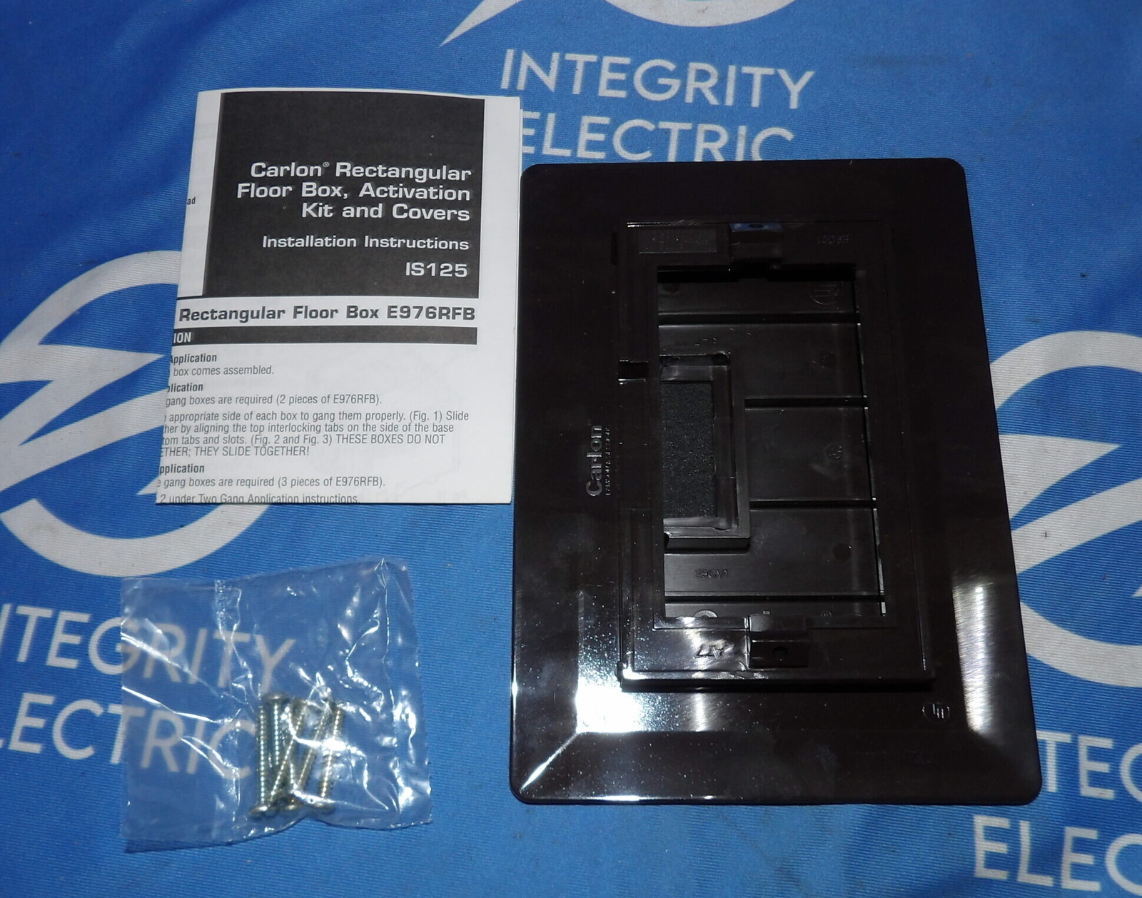 NIB Carlon E9761B Single Gang Brown Cover + 1 Year Warranty