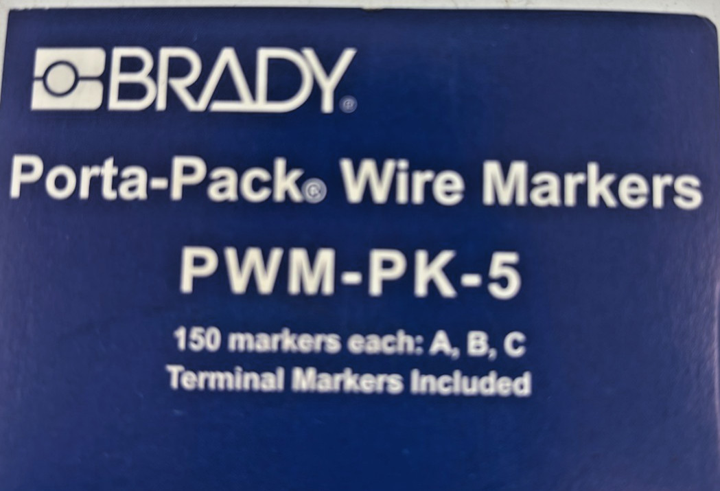 BRADY PWM-PK-5 Wire Markers