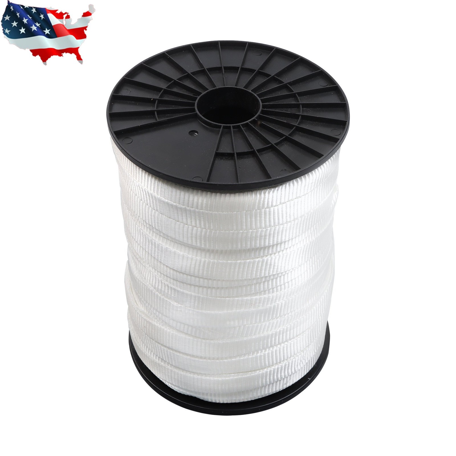 Polyester Pull Tape, 3/4″ x 600′ Mule Tape Flat Rope, 2500 lb Tensile Capacity