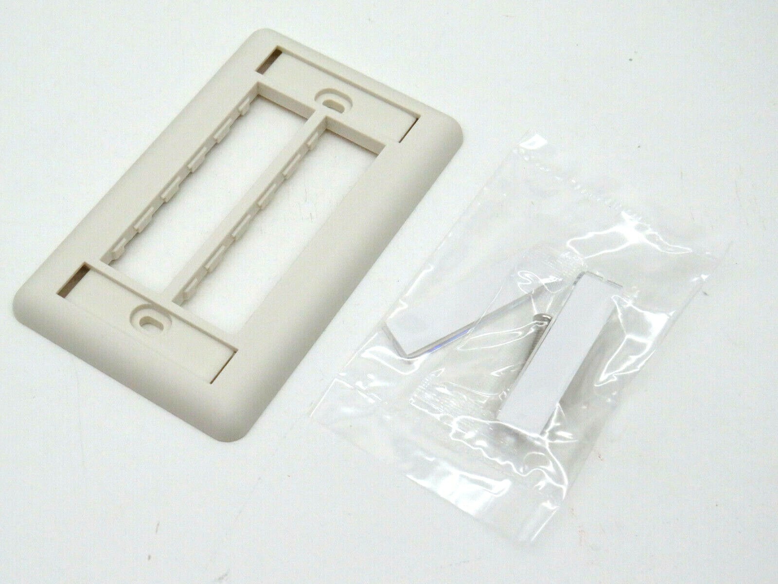 (10-Pack) Ortronics OR-40300545 Trac Jack Faceplate 1-Gang 6-Port Fog White