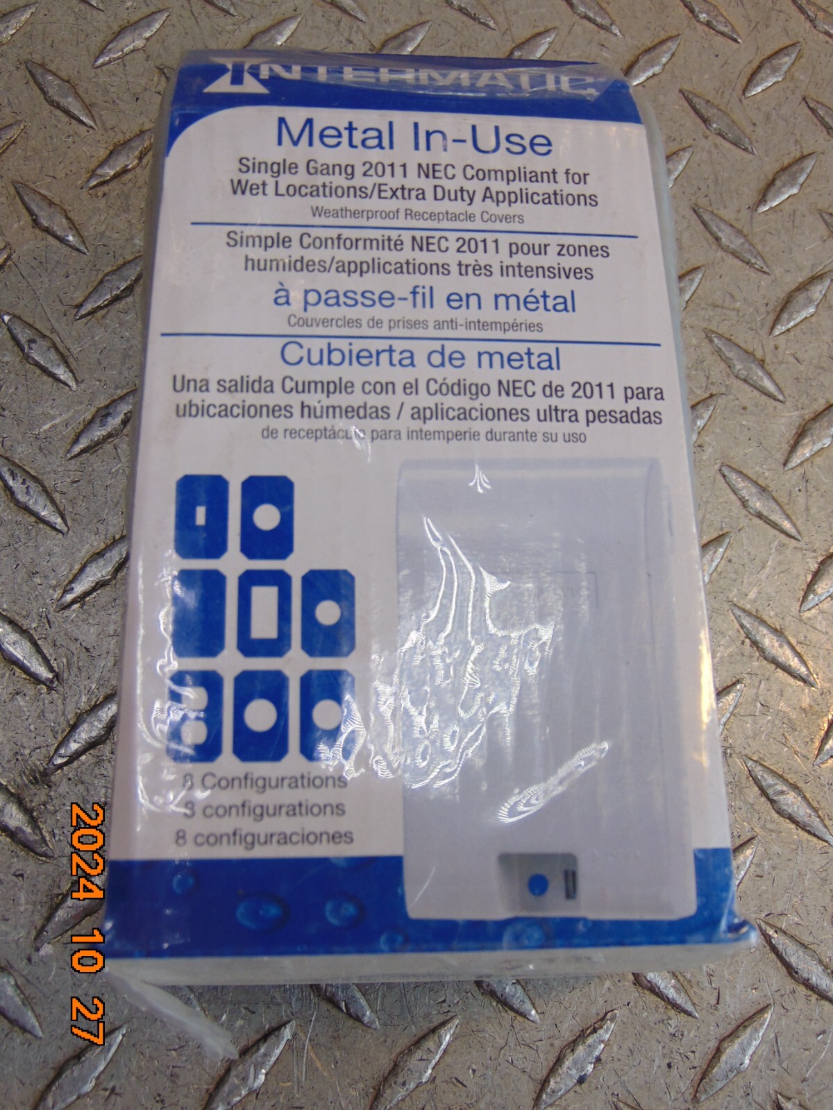 Intermatic WP1010MXD Weathproof Receptacle Cover for Wet Location 3-1/8″ Depth