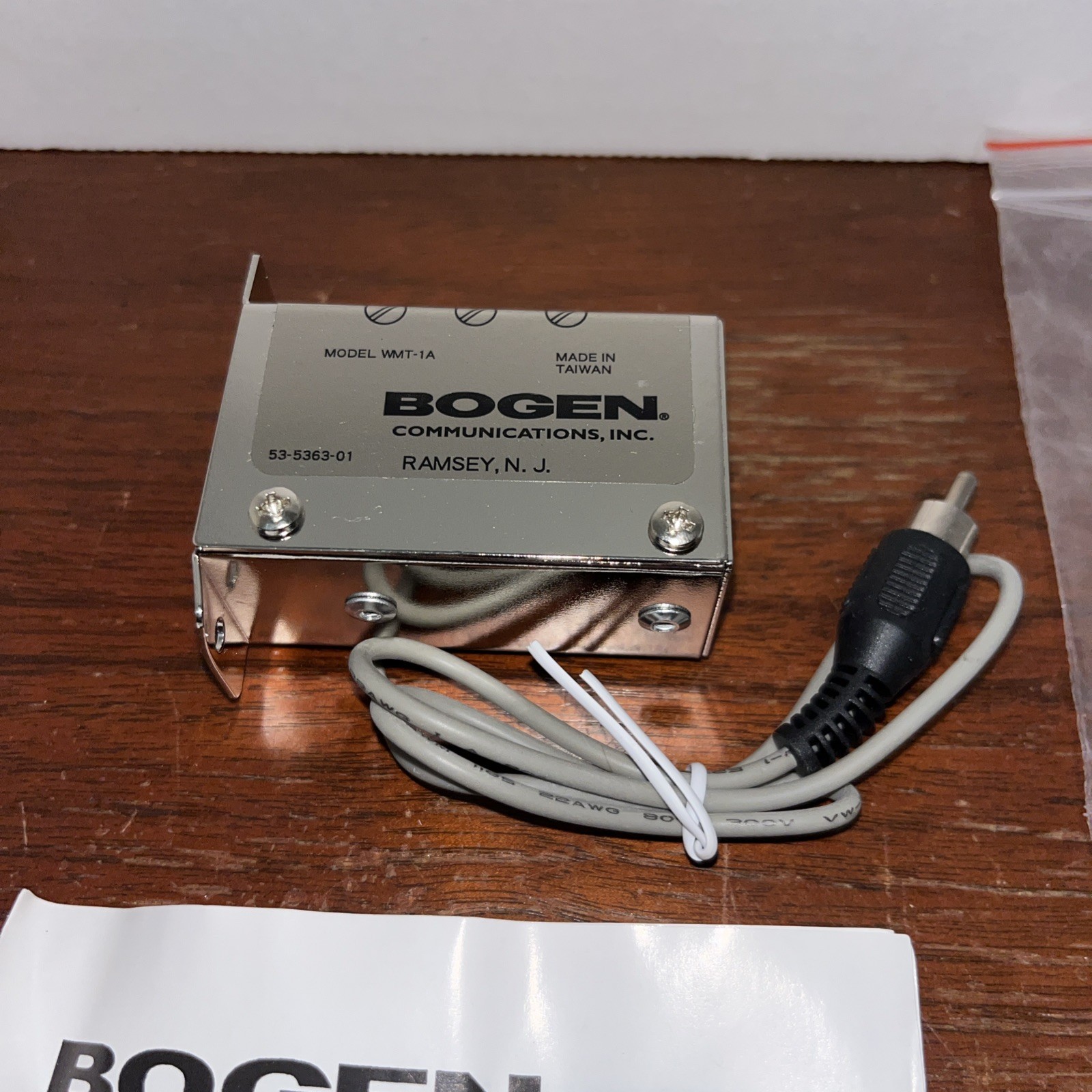Bogen WMT-1A 10K To 600 Ohm Input / Line Transformer – New Unused In Bag
