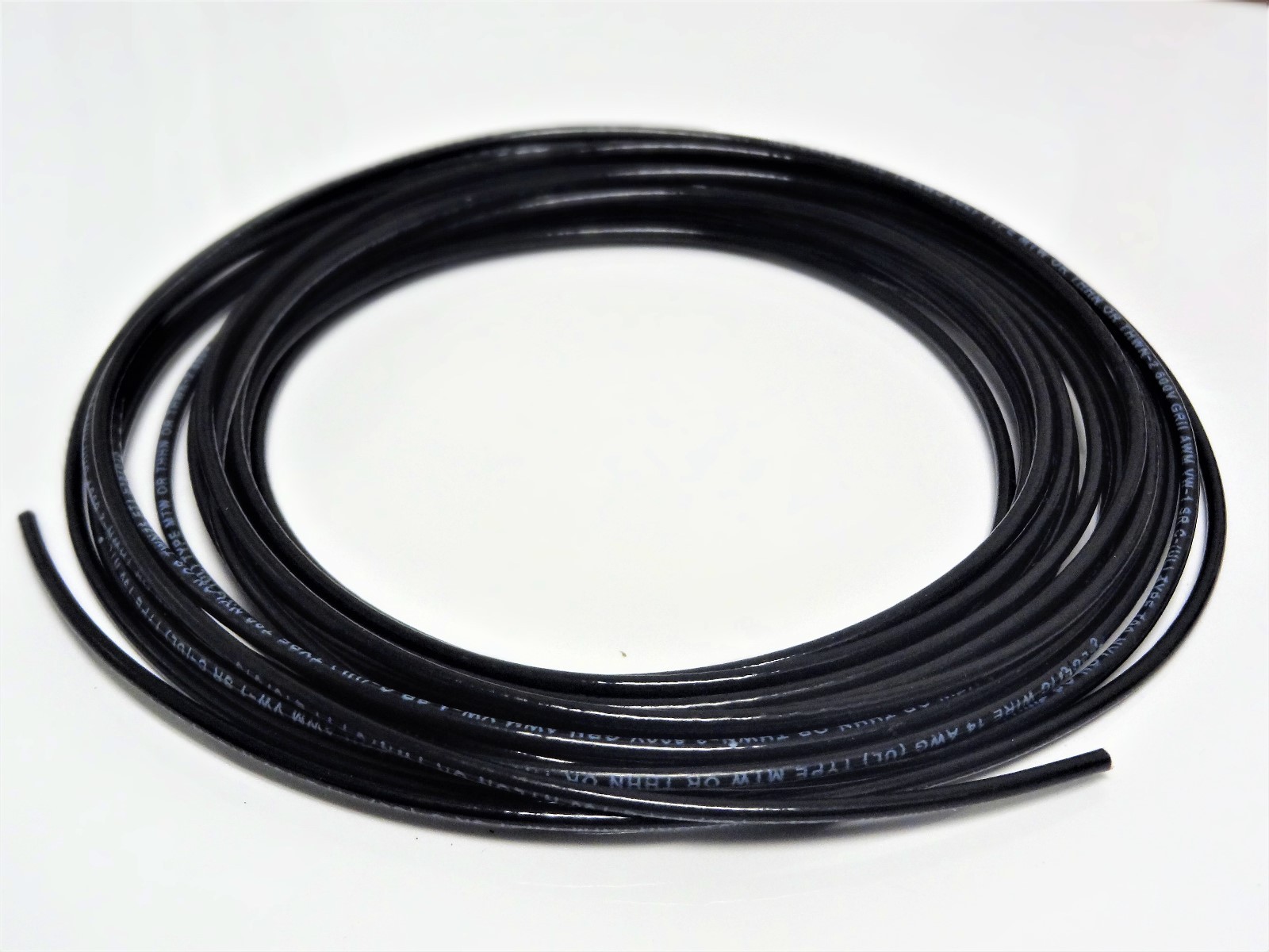 100 FT 14 AWG BLACK THHN THWN THWN STRANDED COPPER BUILDING WIRE