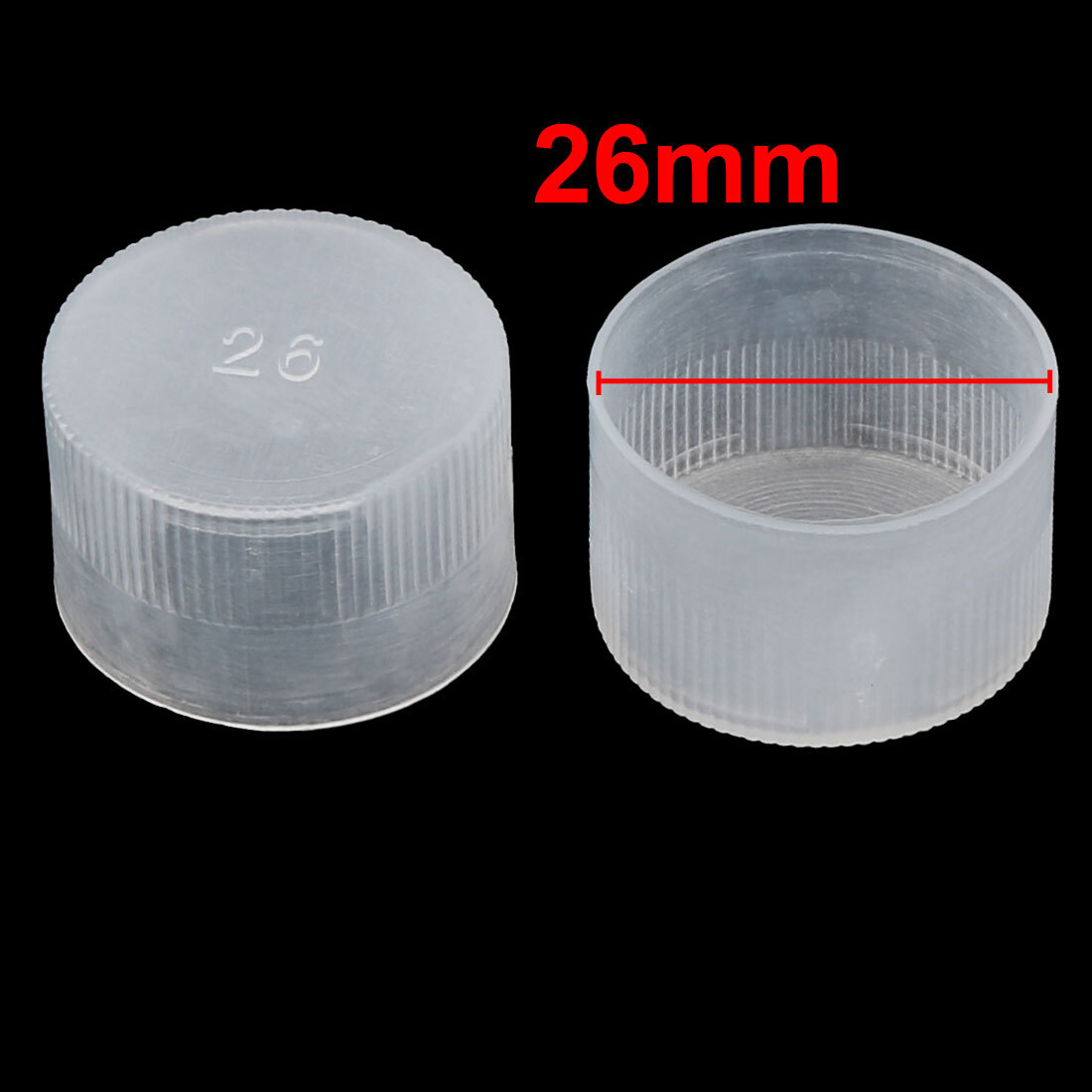 10Pcs 26mm Inner Dia PE Plastic End Cap Bolt Thread Protector Tube Cover