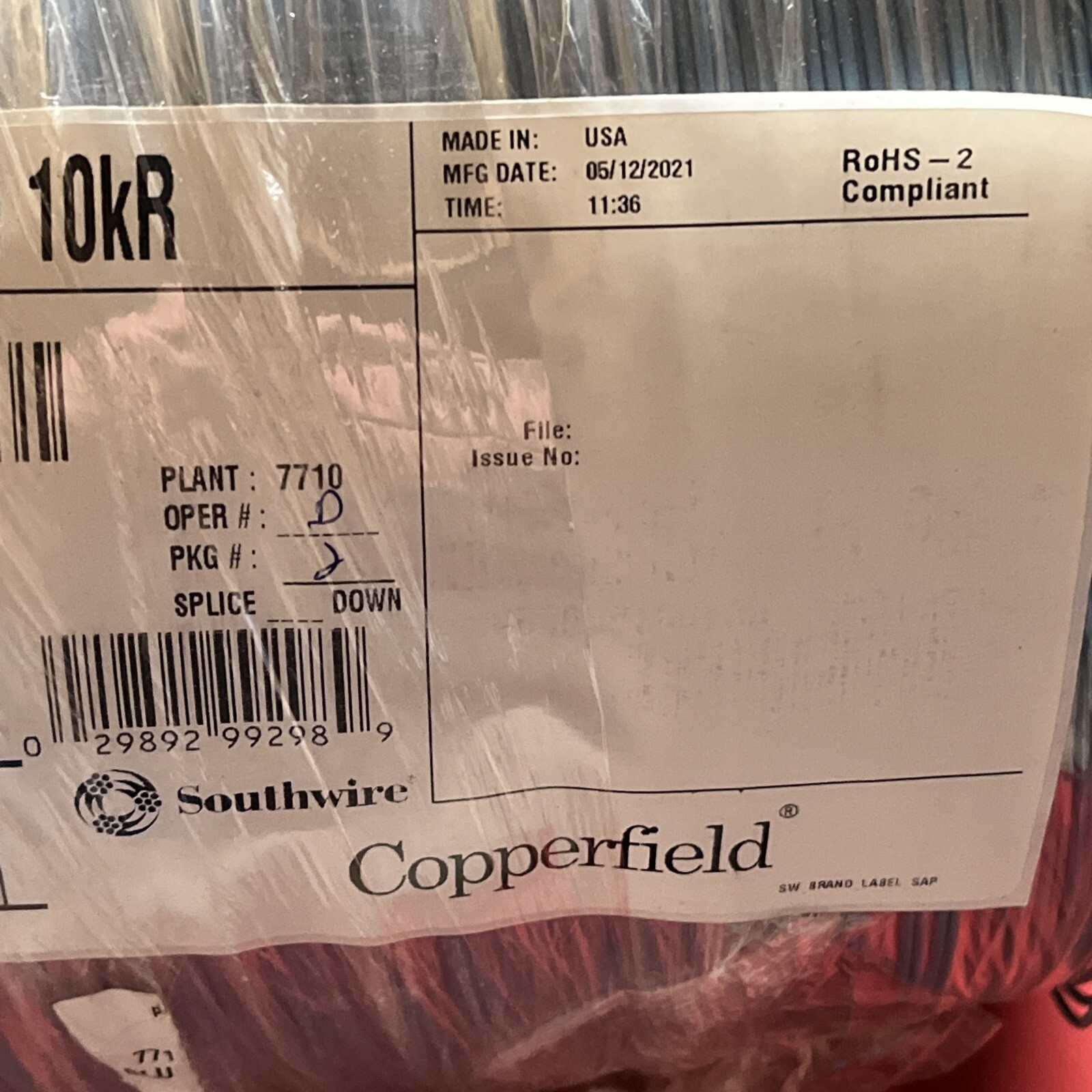 Southwire/Copperfield TXL 20-7 STR CU 10,000 Ft See Pics