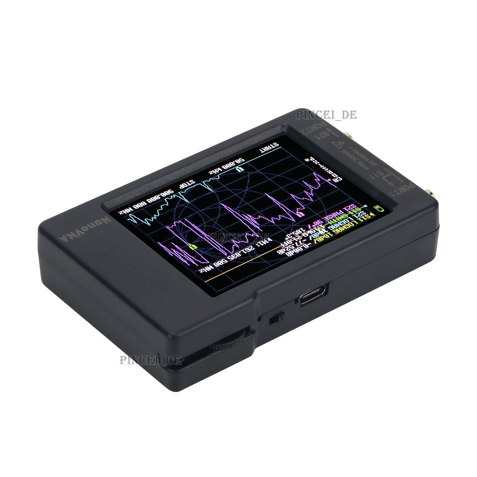 Upgraded 50KHz-900MHz NanoVNA Vector Network Analyzer F/MF HF VHF Phone Display