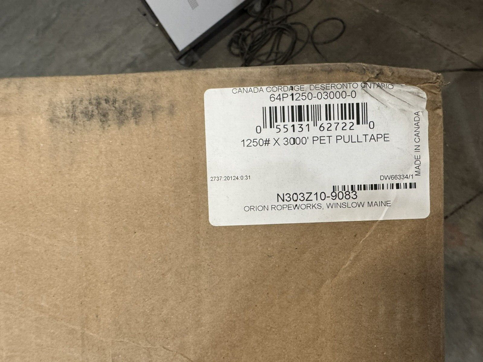 Orion Ropeworks 1/2″ x 3000′ 1250 Lb Polyester Pulling Tape / Pull Tape NEW