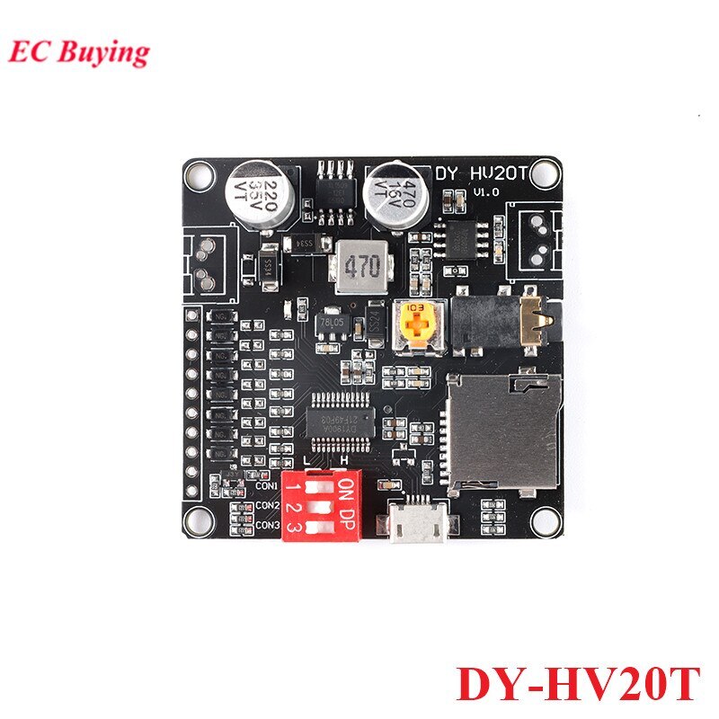 Voice Playback Module MP3 Music Player UART I/O Trigger Amplifier Board Module