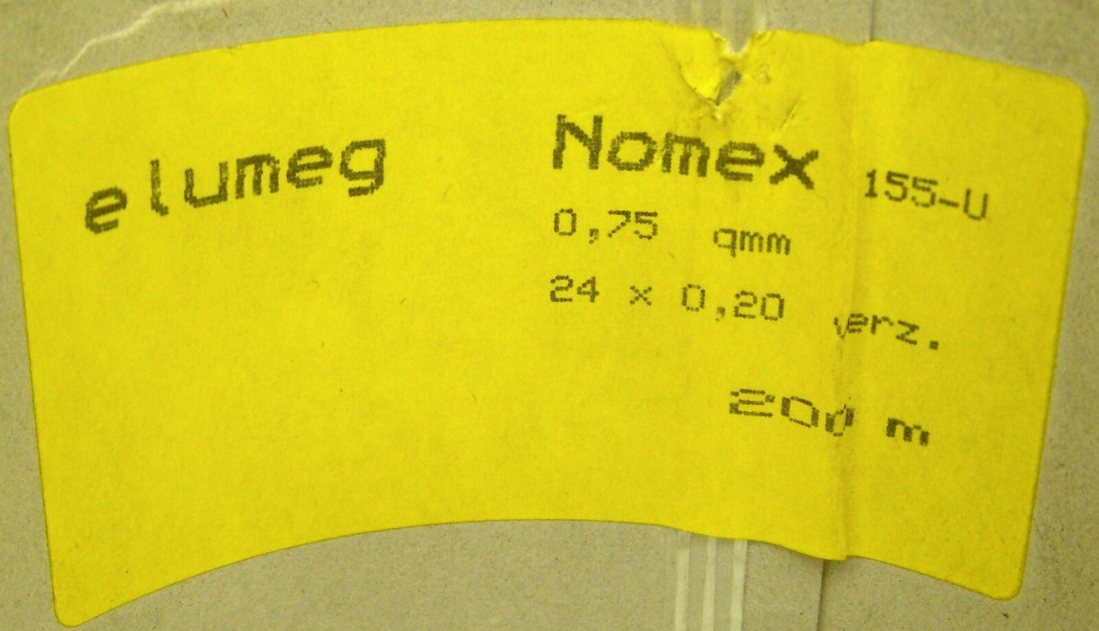 200 METER ROLL ESSEX NOMEX 155-U0 750″F”WHT NEW ELECTRICAL WIRE FIREPROOF WHITE