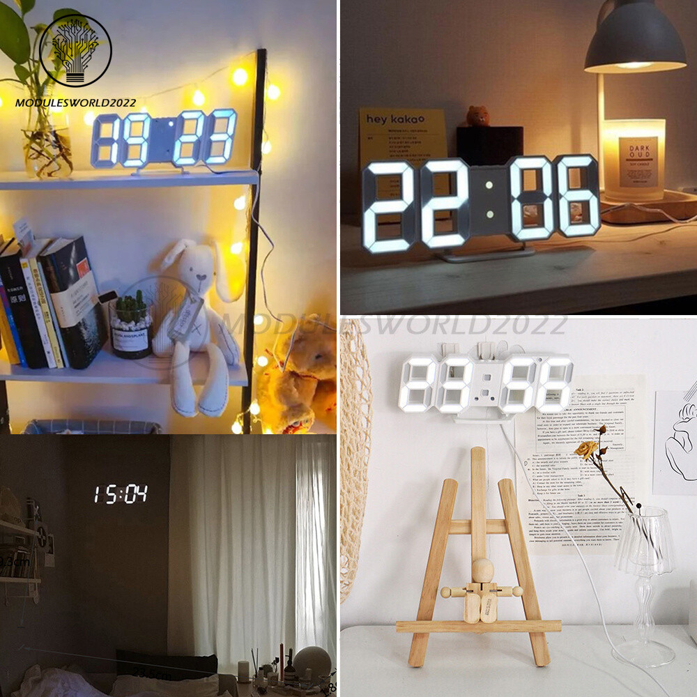 USB Fashion LED Digital Clock Multifunction Electronic Clock Home Decoration