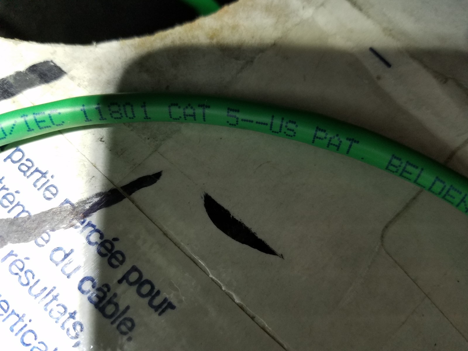 Belden 1701A 24/4P Bonded Pair DataTwist Cat5E Network Cable CMP Green /100ft