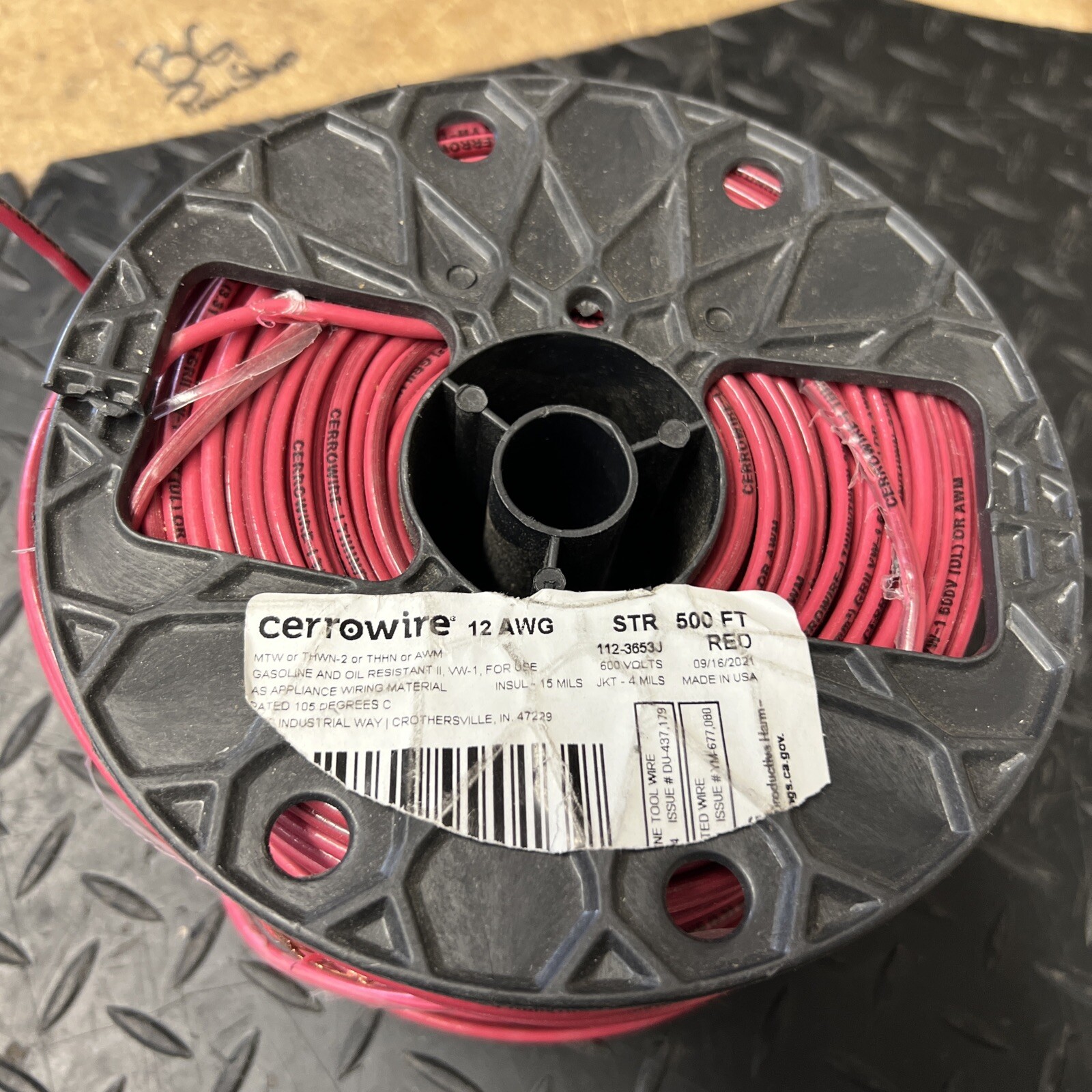 Cerrowire 14 AWG 500 ft Red STR MTW or THWN-2 & THHN or AWM