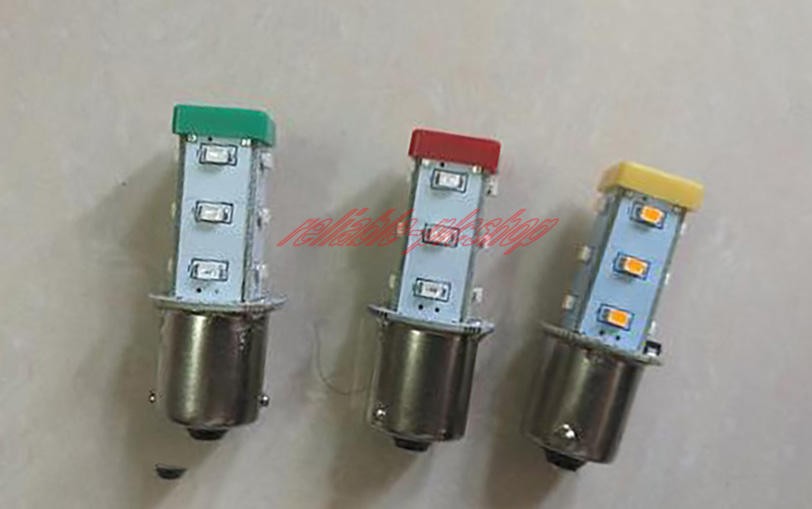 ONE NEW TEND Warning light LED S15-L57G 24V S15-L57O 24VS15-L57R 24V