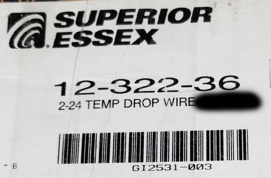 Superior Essex 12-322-36 24/2C Solid TDW Temporary Drop Wire Safety Orange/100ft