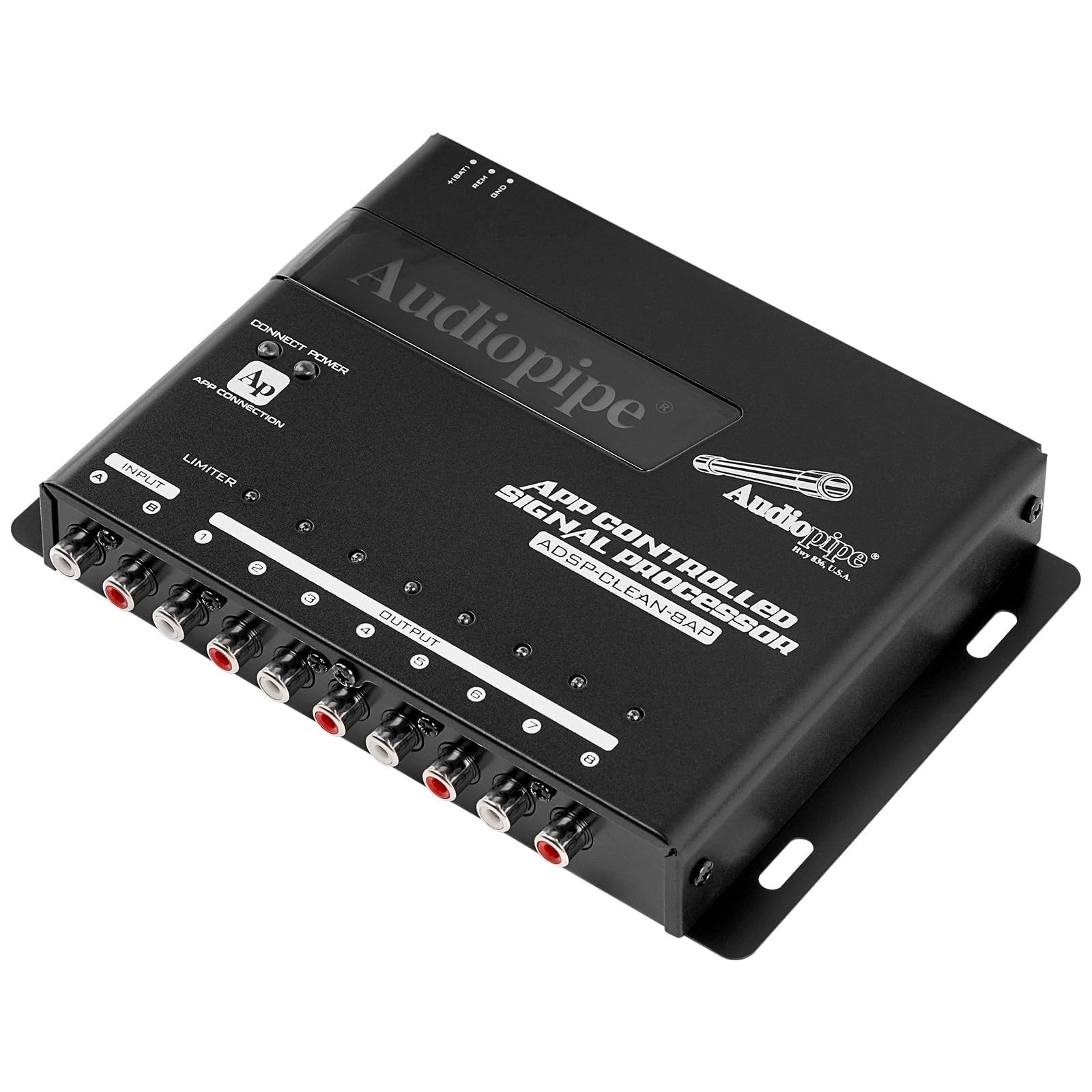 Audiopipe 1 In / 8 Out App Controlled Digital Signal Processor – ADSP-CLEAN-8AP