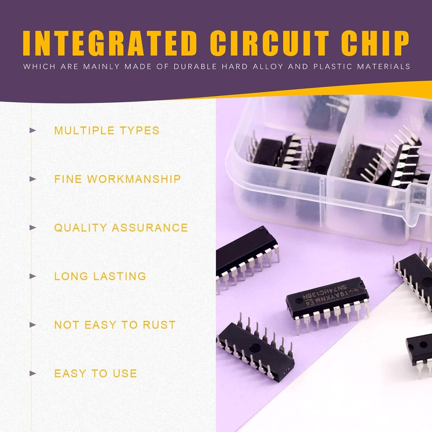 40Pcs 20 Different Types 74HCxx and 74LSxx Series Logic IC Assortment Kit wit…