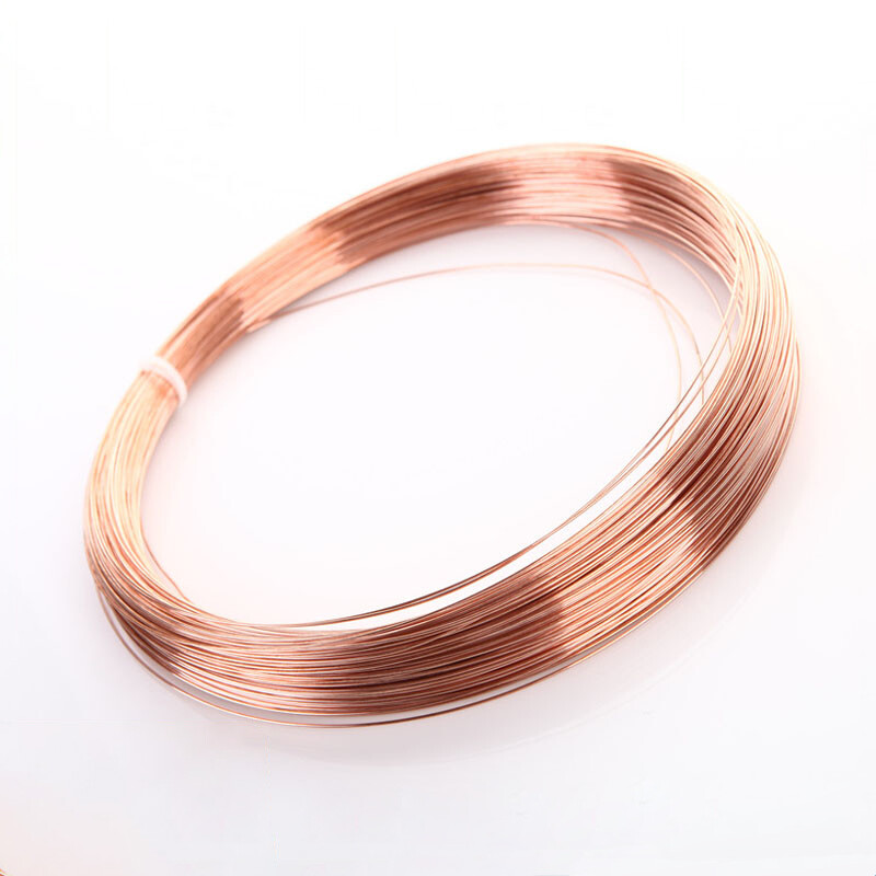 Pure Copper Wire 0.7mm 0.8mm 0.9mm 1mm Round Solid Bare Wire Multi-Size Craft