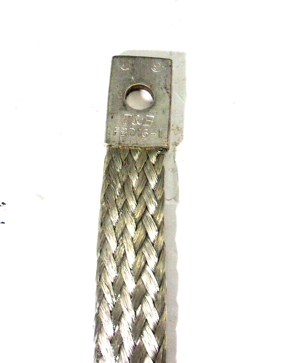 T&B Flexible Grounding Braid FBD16-1 Braided Grounding Strap 16″ Long x 1″ (1Pc)