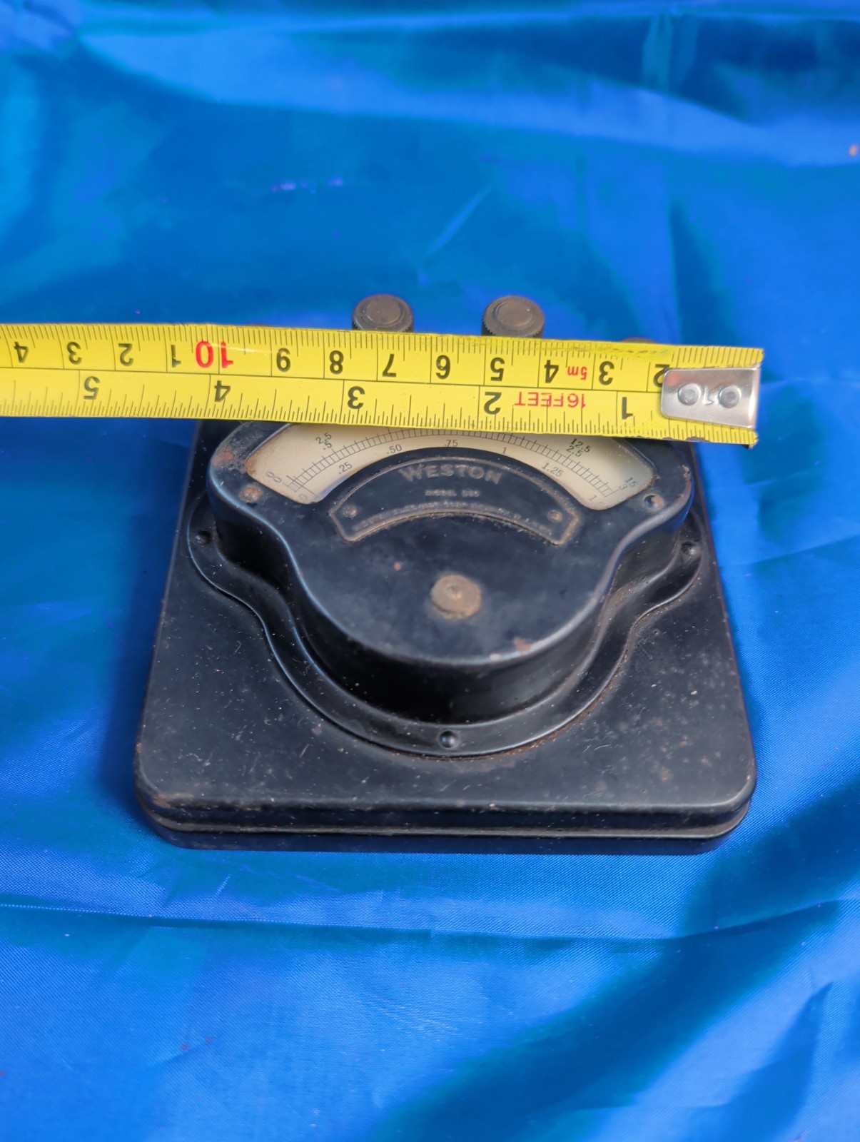 Weston Model 280 DC Amperes Amps Meter 0-.1, 0-1, 0-10 VDC Steam Punk