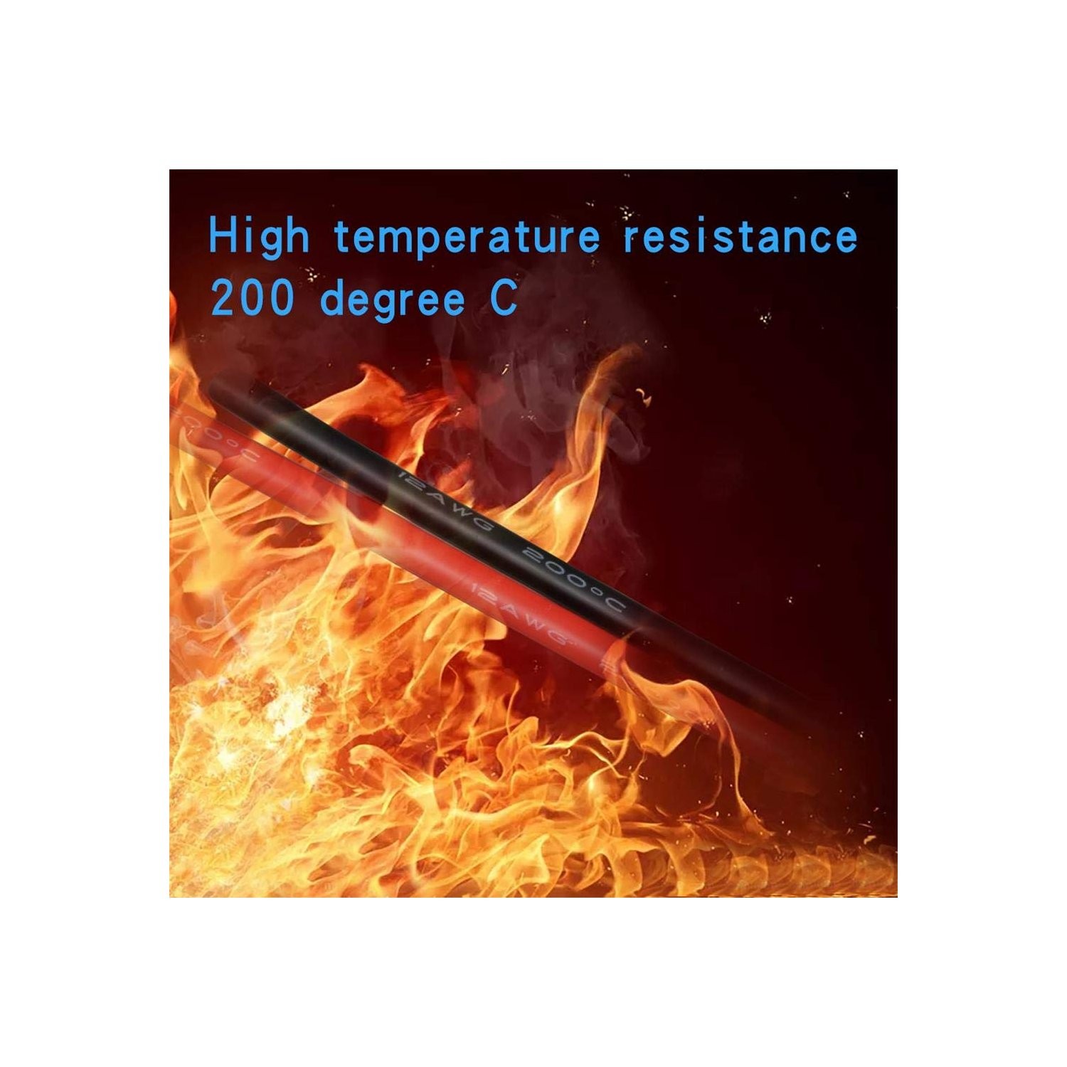 Flexible 12 Gauge Silicone Wire Red/Black 3ft Tinned Copper for Easy Soldering