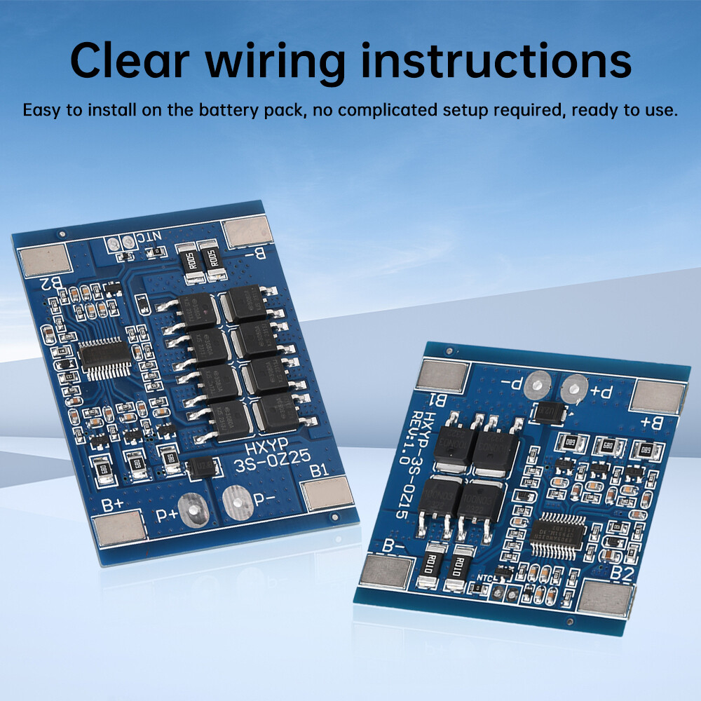 3S 12V 15/20/25/30A 18650 Lithium Battery Protection Board 11.1V 12.6V Balanced