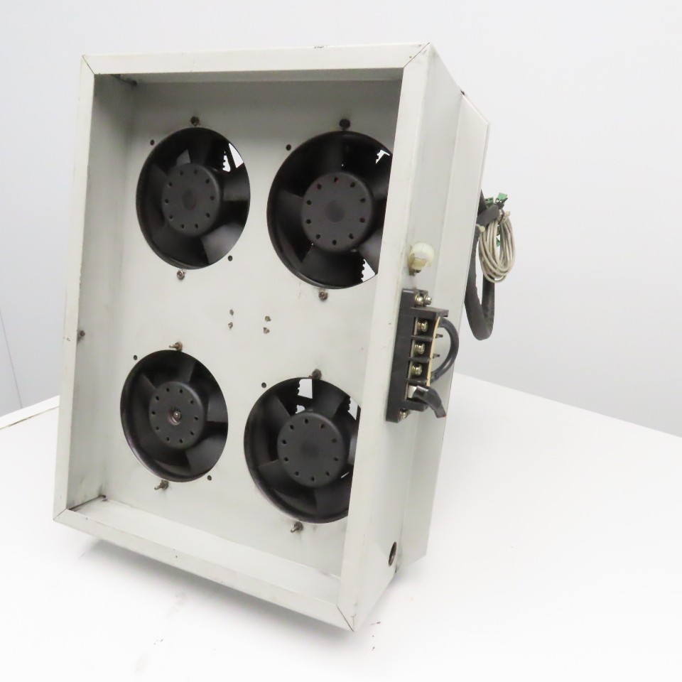 8OhmJ 16OhmJ 300V Multi Value Wire Wound Resister Bank W/ Cooling Fans