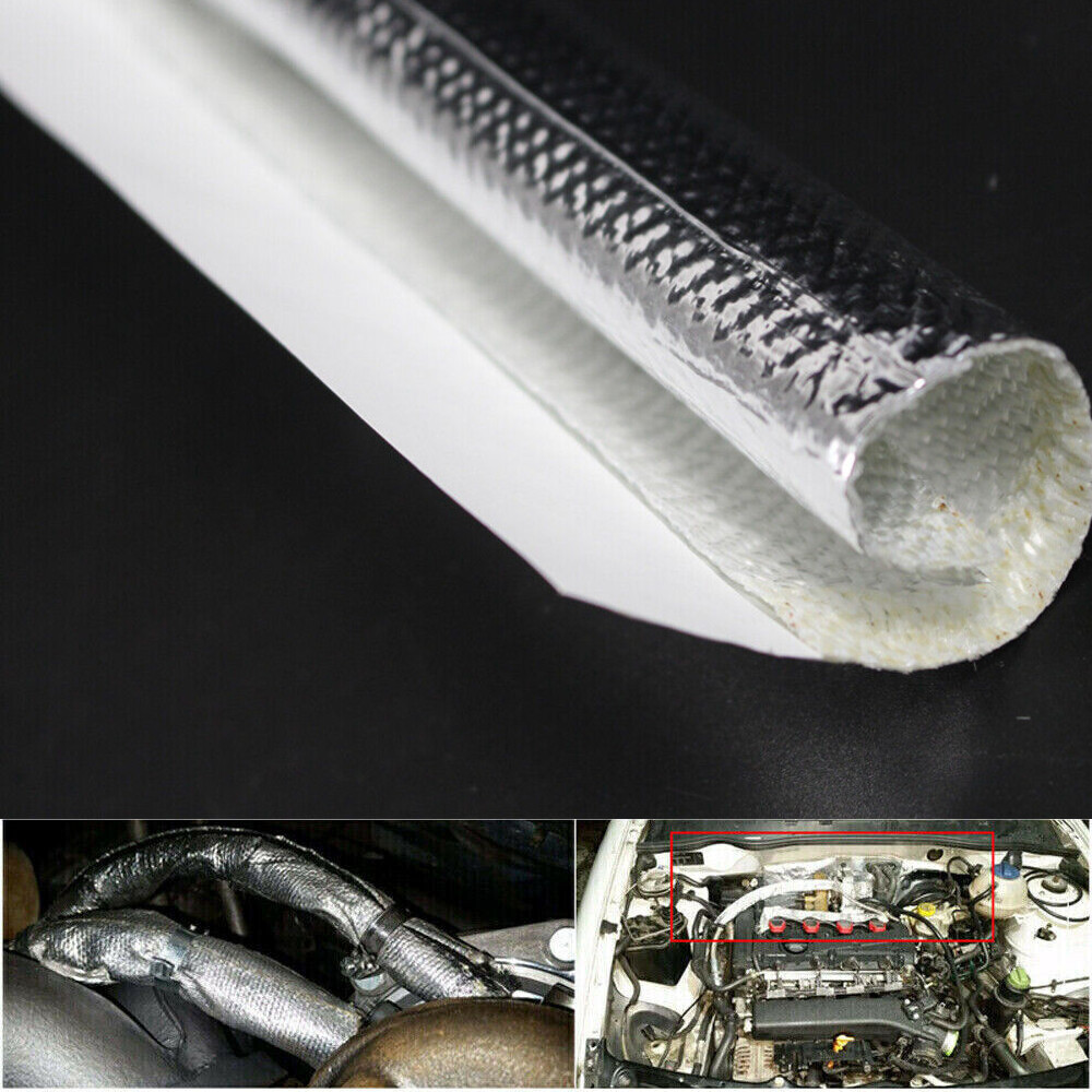 Self Adhesive Heat Shield Sleeve Reflective for Hoses, Wire Harnesses, Exhaust