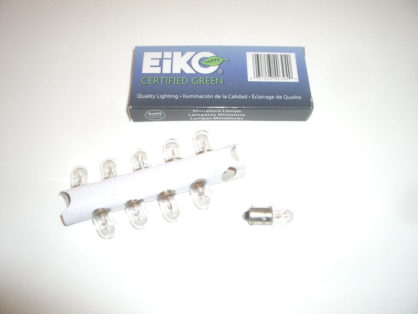 EIKO 1850 INDICATOR INCANDESCENT LAMP 5VDC BULB B9 BAYONET 10PCS FOR DRAKE L4B