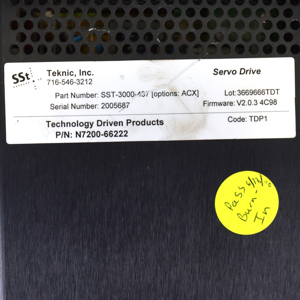 Teknic SST-3000-437 AC Servo Drive Synchronous S-Vector Technology w/ Heatsink