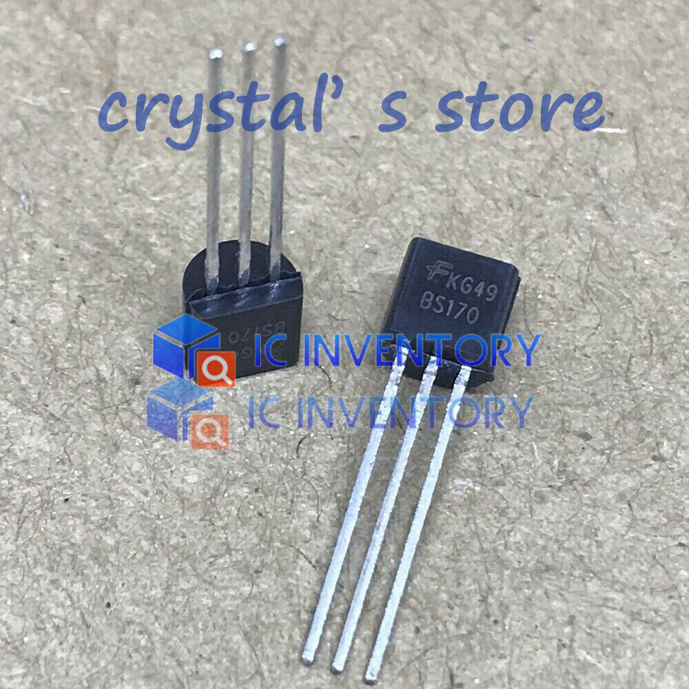 10PCS BS170 MOSFET N-CH 60V 500MA TO-92 FSC NEW GOOD QUALITY TO1