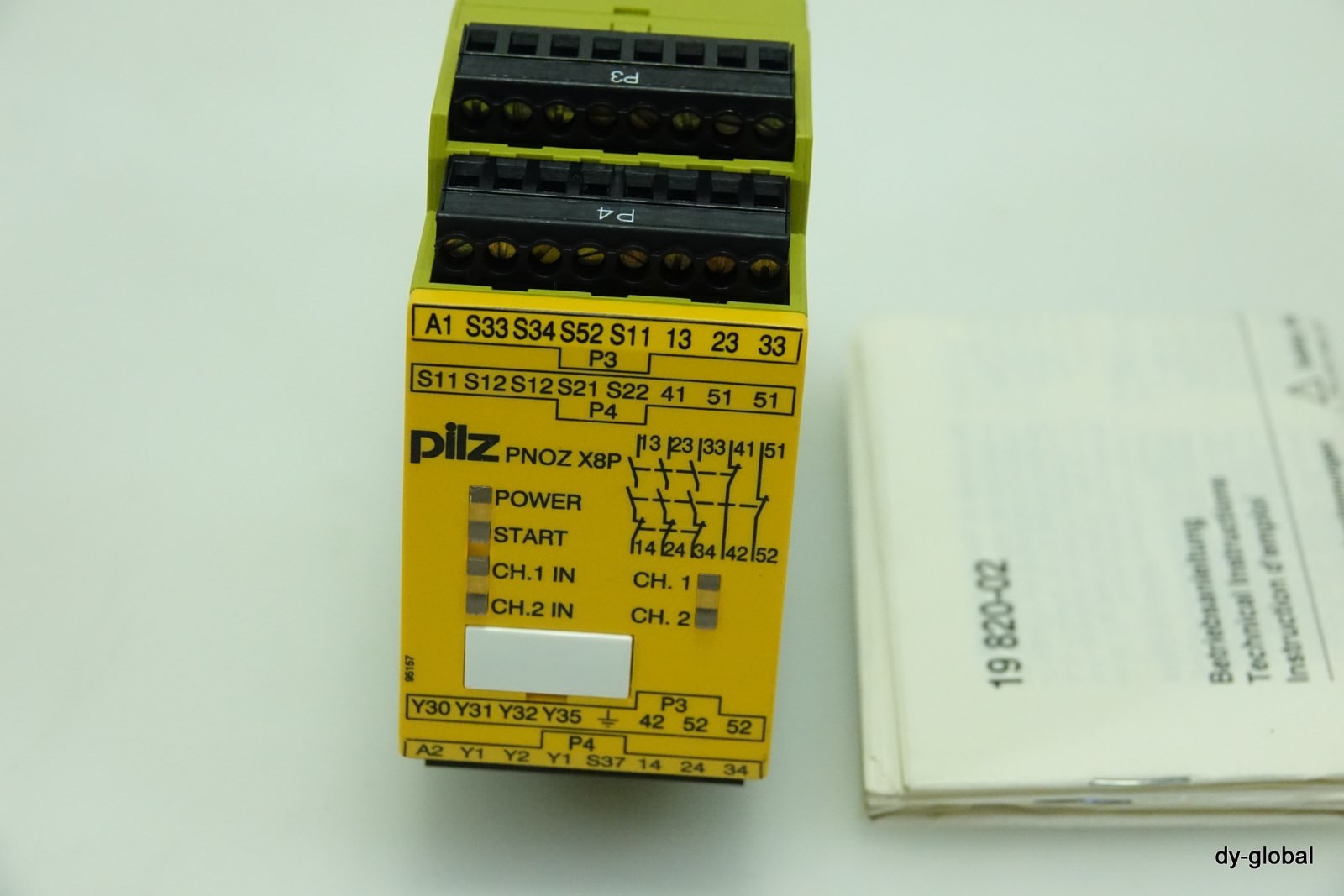 PILZ NIB X8P 230VAC 3n/o 2n/c 2so Switching unit 102093668 ELEC-I-474=7C33