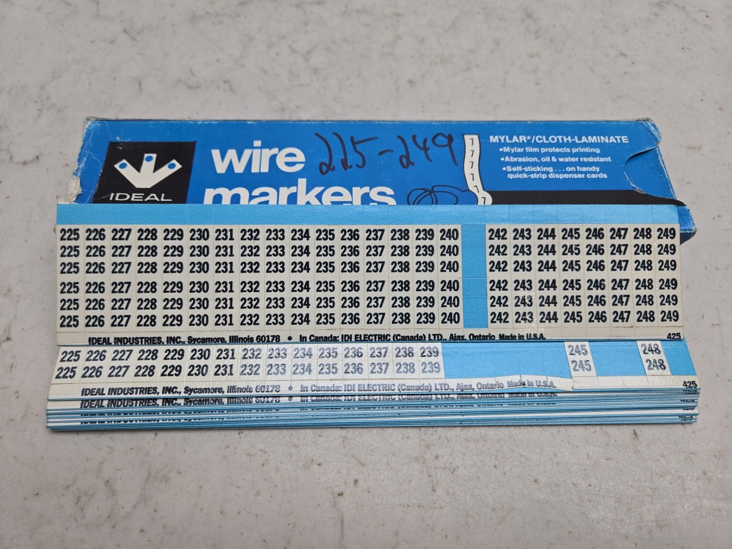 Bulk Mixed Lot of Wire Markers Numbers And Letters Nos See Pictures For Details