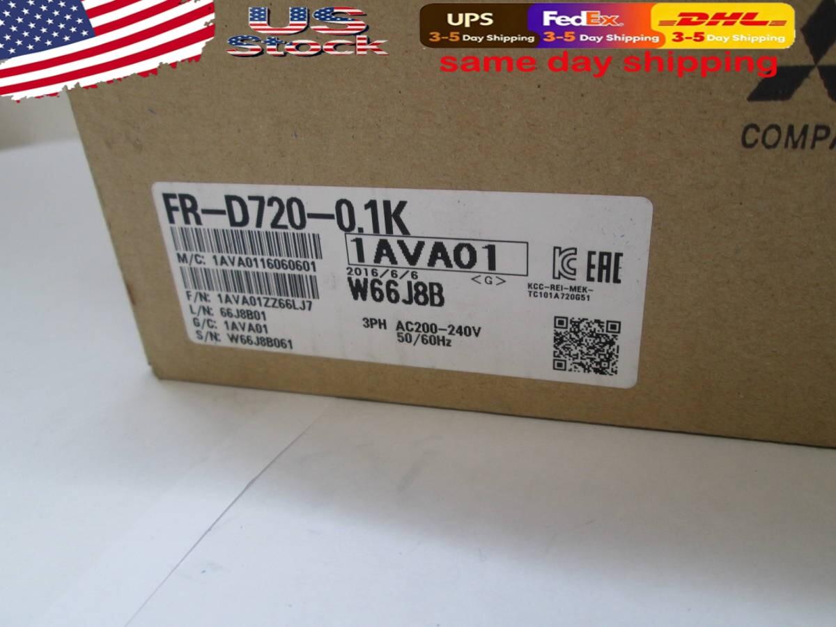 MITSUBISHI FR-D720-0.1K Inverter It was kept in the factory as a spare part