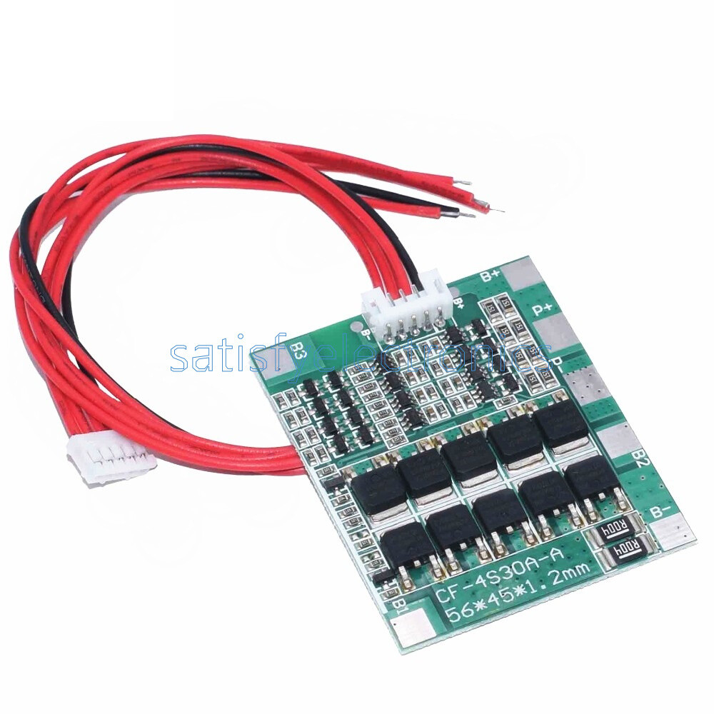3S/4S 25A/30A BMS PCB Protection Board For Li-ion Lithium Battery Cell NEW