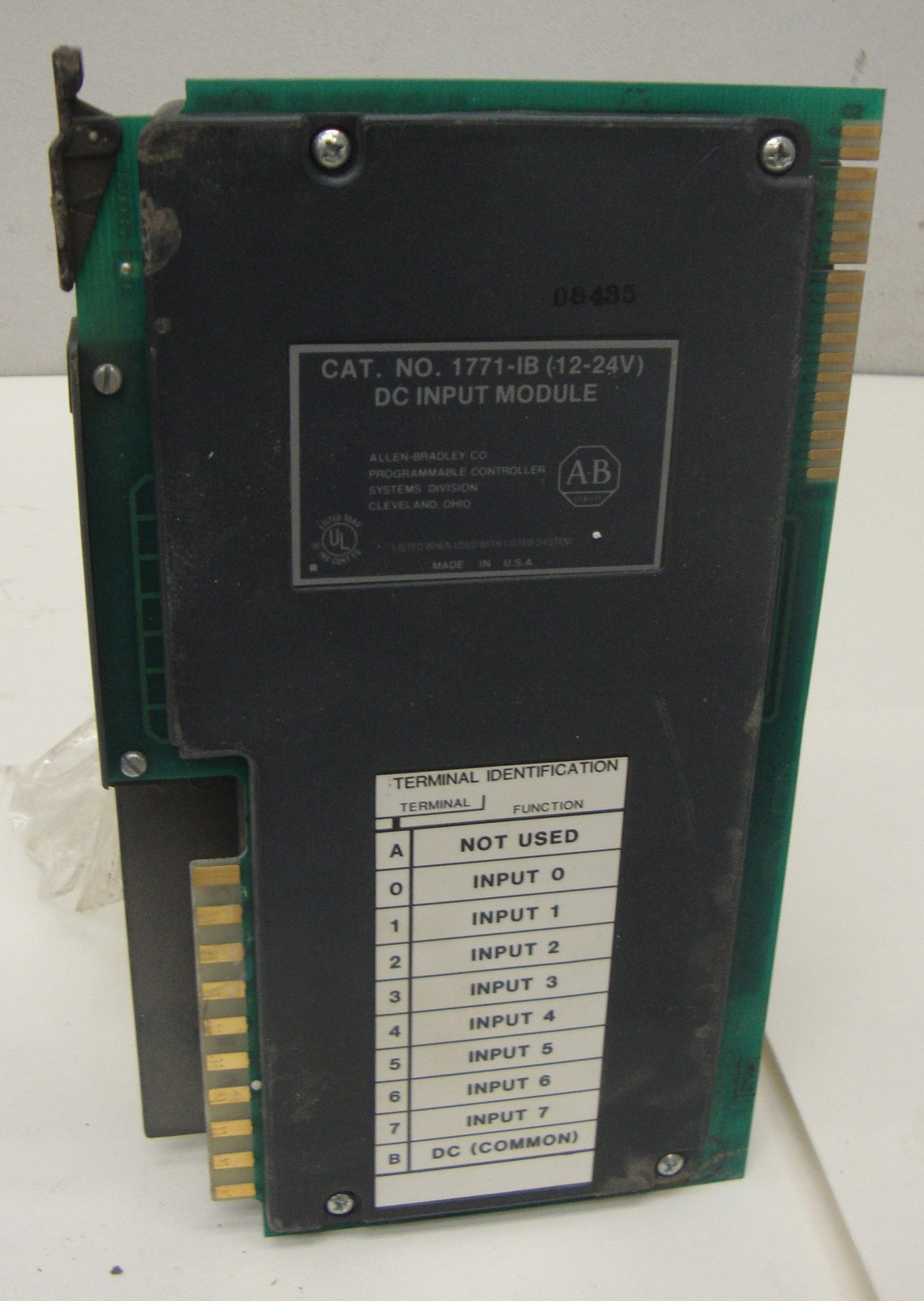 #SLS1F511 Allen Bradley PLC DC Input Module Cat #1771-1B 30182MO
