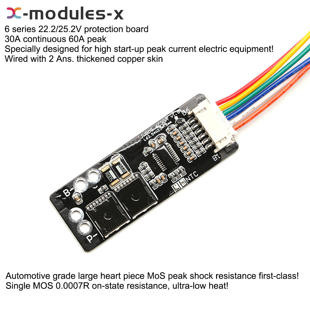 6S 7S 30A 50A BMS Board with NTC 3.7V Ternary Li-ion Battery Protection Board
