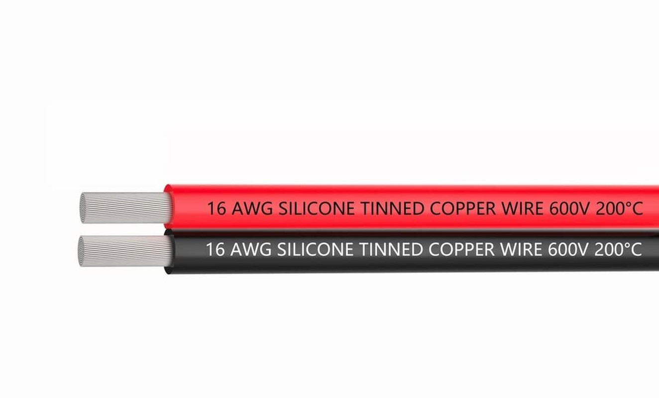 16 AWG Silicone Electrical Wire – 30 Feet 2 Conductor Parallel Wire – Soft