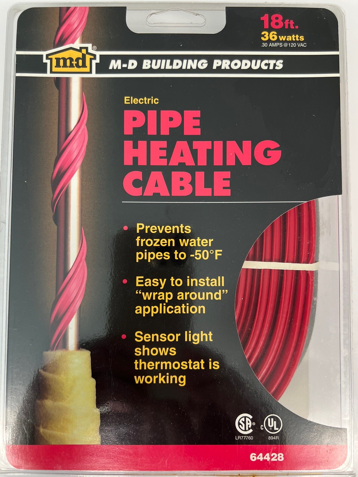 M-D Building Products Pipe Heating Electric Cable VARIOUS SIZES & Fast Free Ship