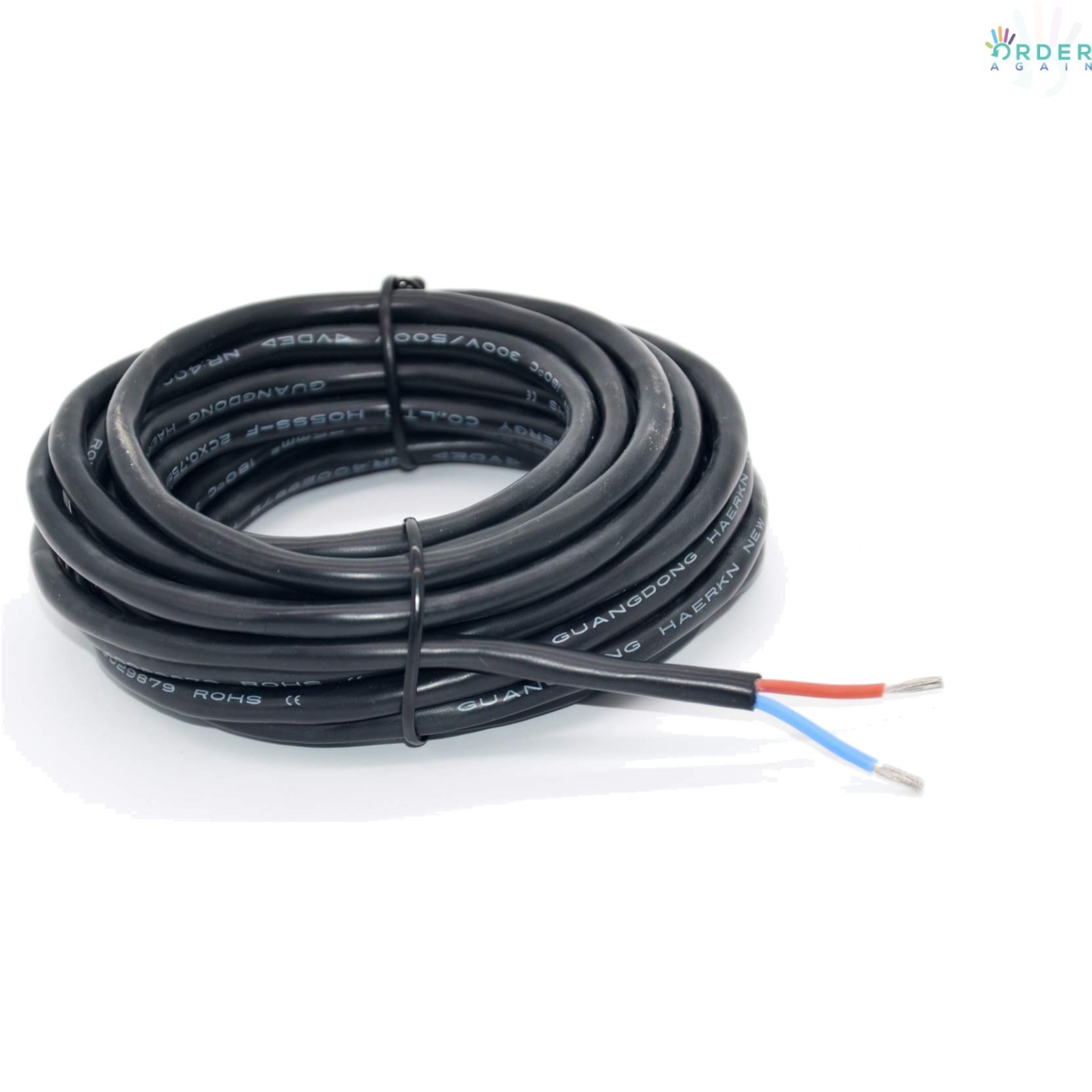 18 AWG Silicone Electrical Wire 2 Conductors 20ft Flexible Tinned Copper