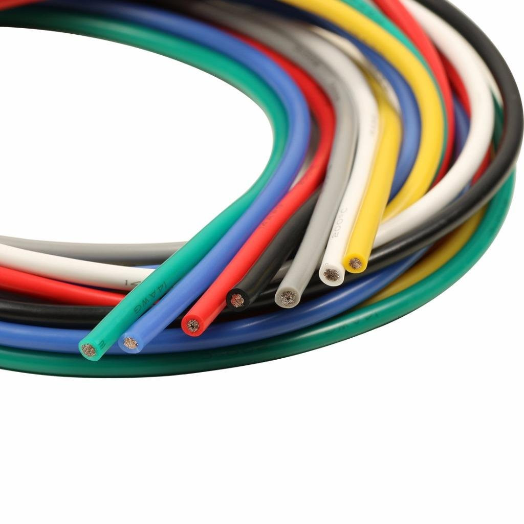 14 Gauge Silicone Wire Kit 7 Color Each 3 Ft Flexible 14 AWG Stranded Tinned Cop