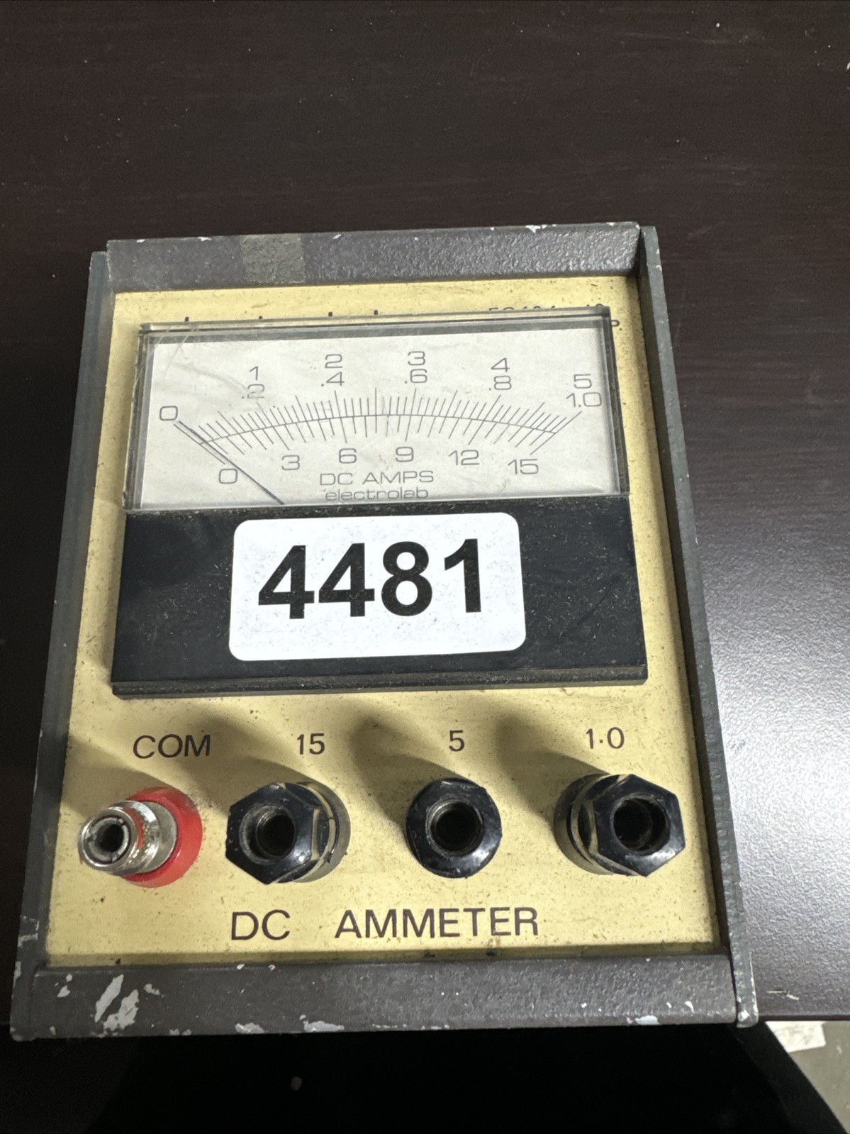 Electrolab Amp Meter EC 404-10 0-15 DC Amps